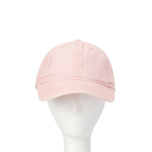 Time Tru Ladies Washed Twill Cap Pink New Rose Blush Twill Cap Pink Baseball NWT - Picture 6 of 6